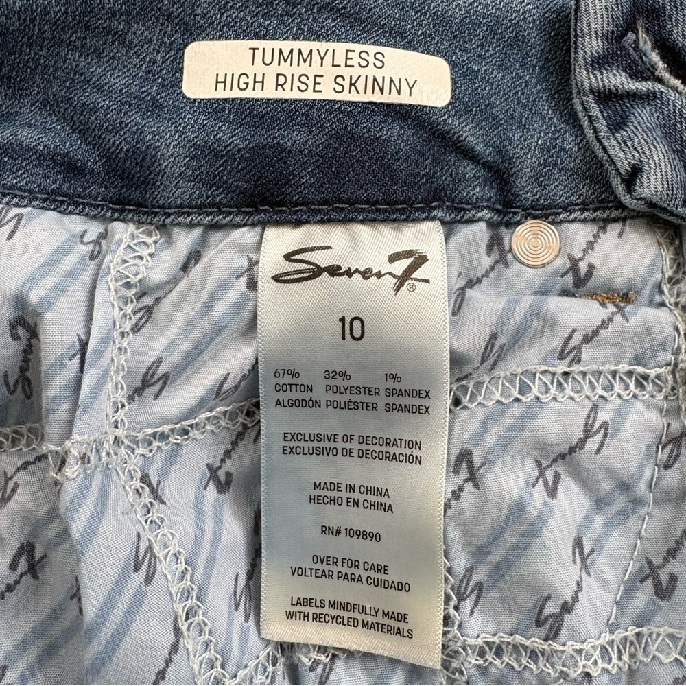 Seven7 Tummyless High Rise Skinny Jeans - Picture 4 of 8